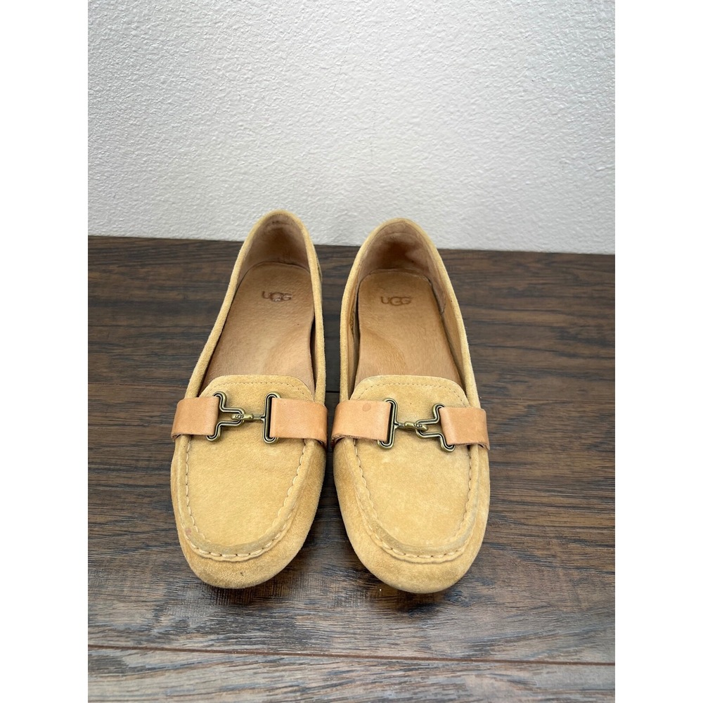 Ugg Australia Aven Hazard Orange Flat Loafers 1010100 Buckle Clasp
